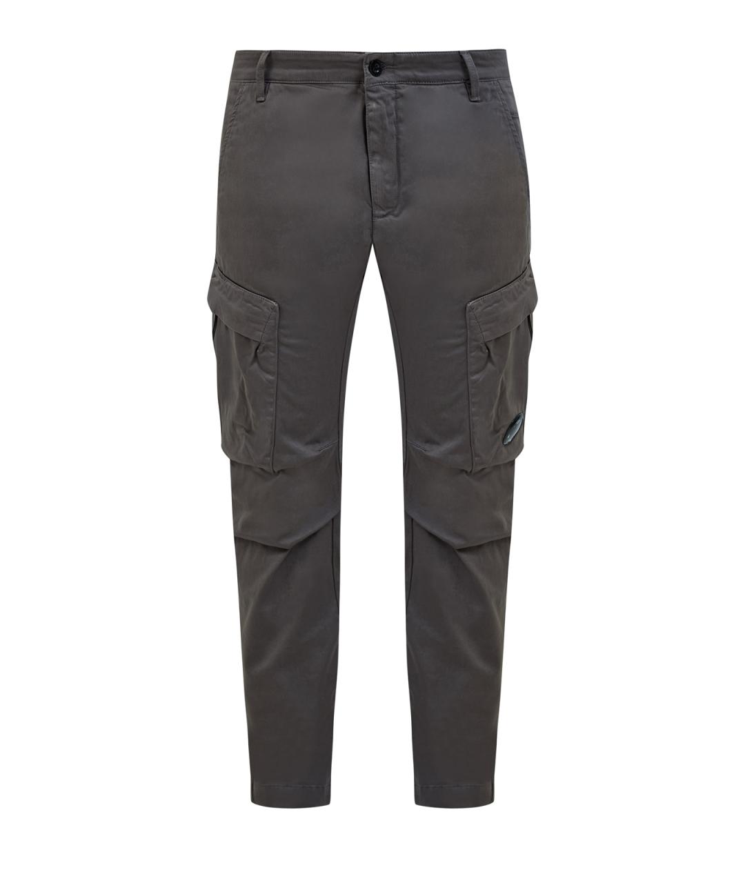CP COMPANY Серые хлопковые повседневные брюки, фото 1