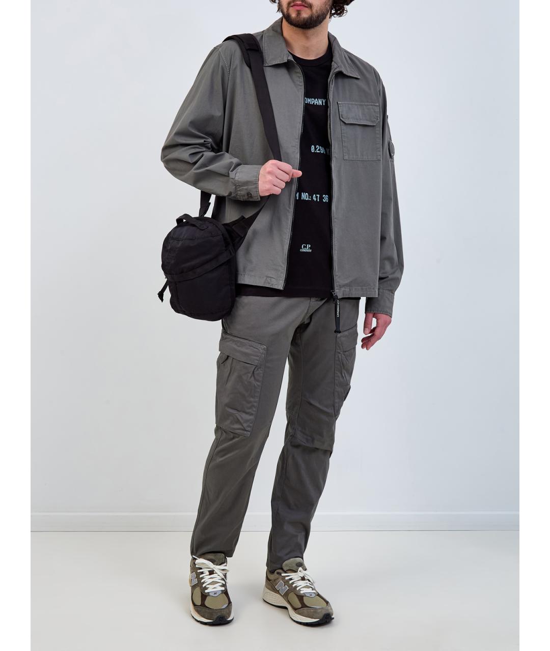 CP COMPANY Серые хлопковые повседневные брюки, фото 2