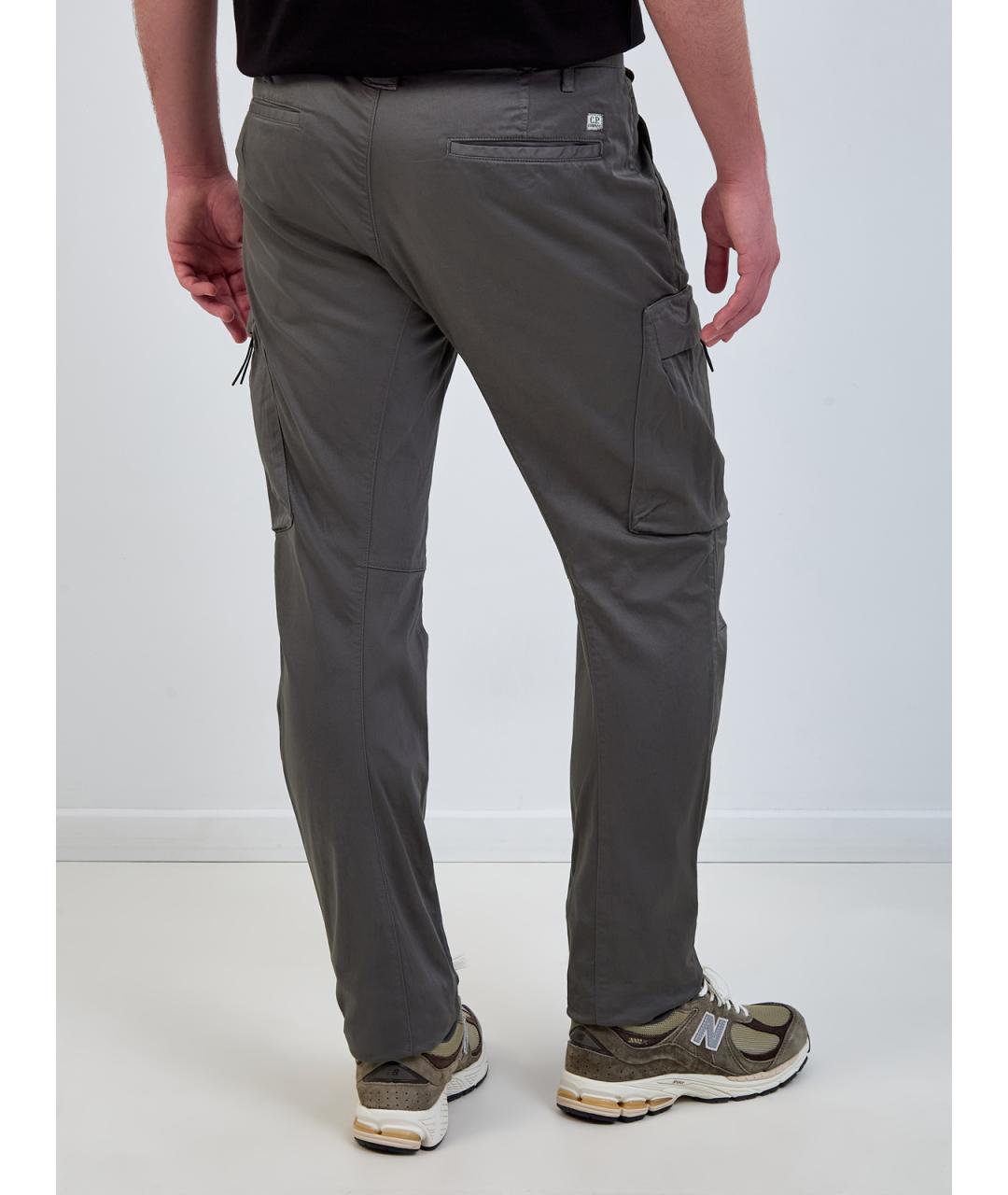 CP COMPANY Серые хлопковые повседневные брюки, фото 4