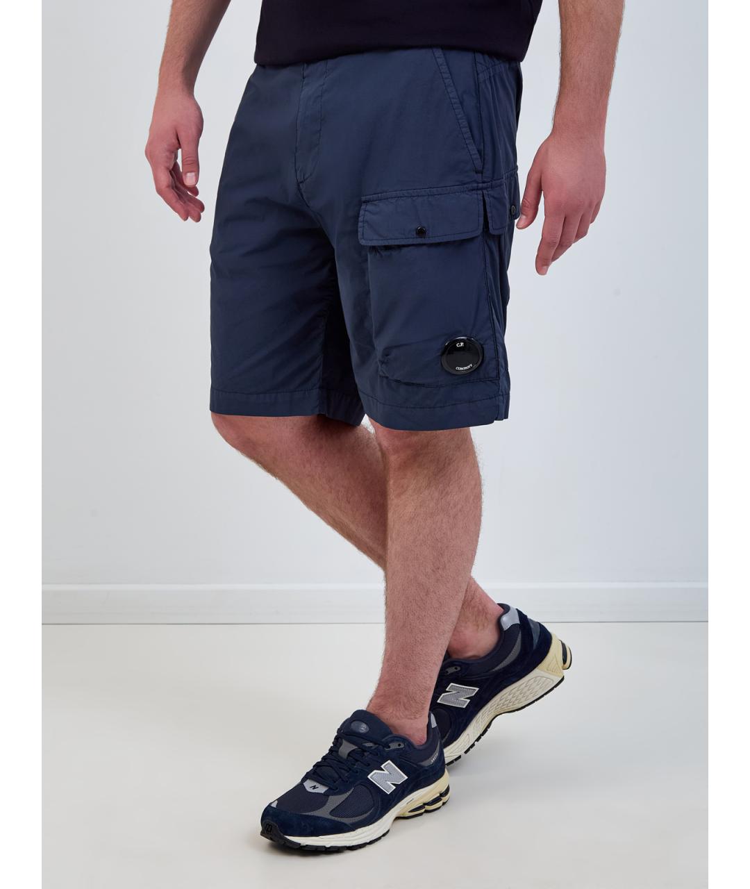 CP COMPANY Темно-синие хлопковые шорты, фото 3