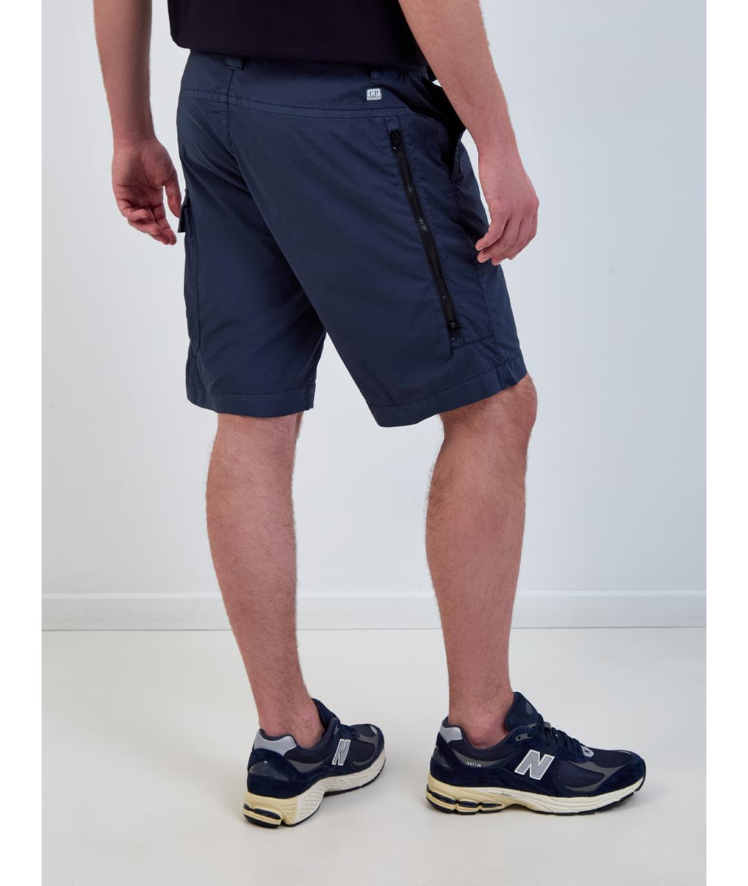 CP COMPANY Темно-синие хлопковые шорты, фото 4