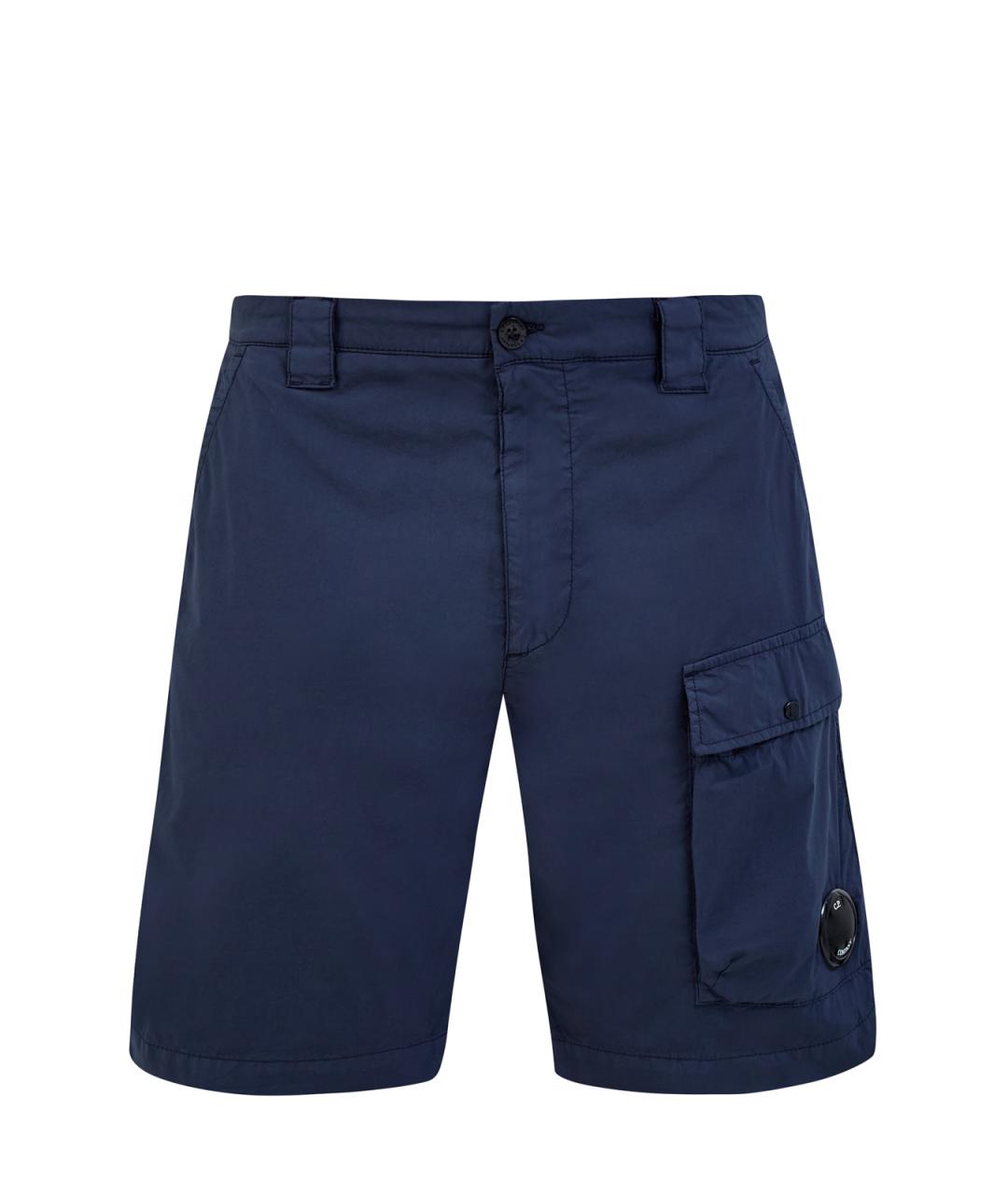 CP COMPANY Темно-синие хлопковые шорты, фото 1