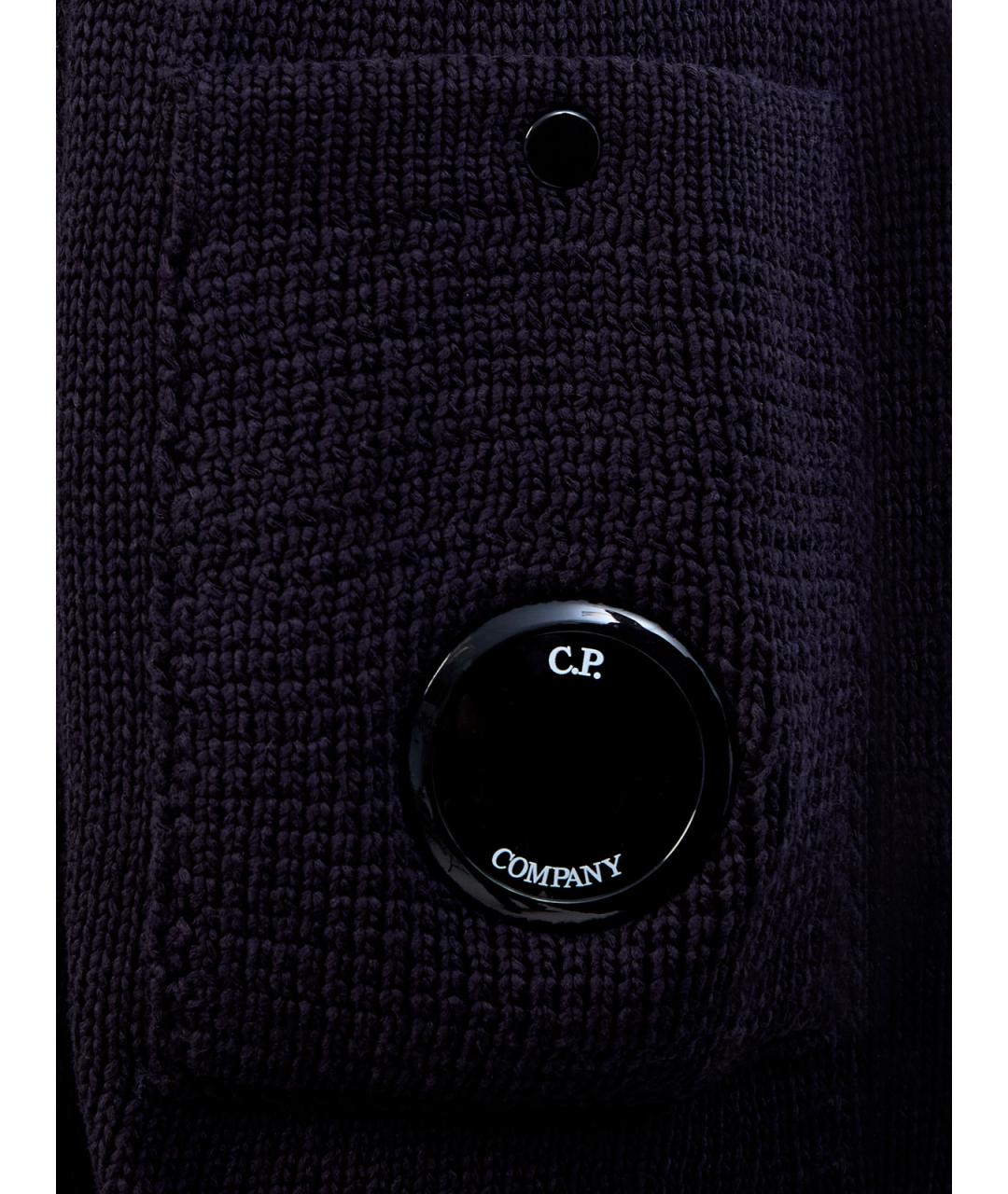 CP COMPANY Черный хлопковый кардиган, фото 5