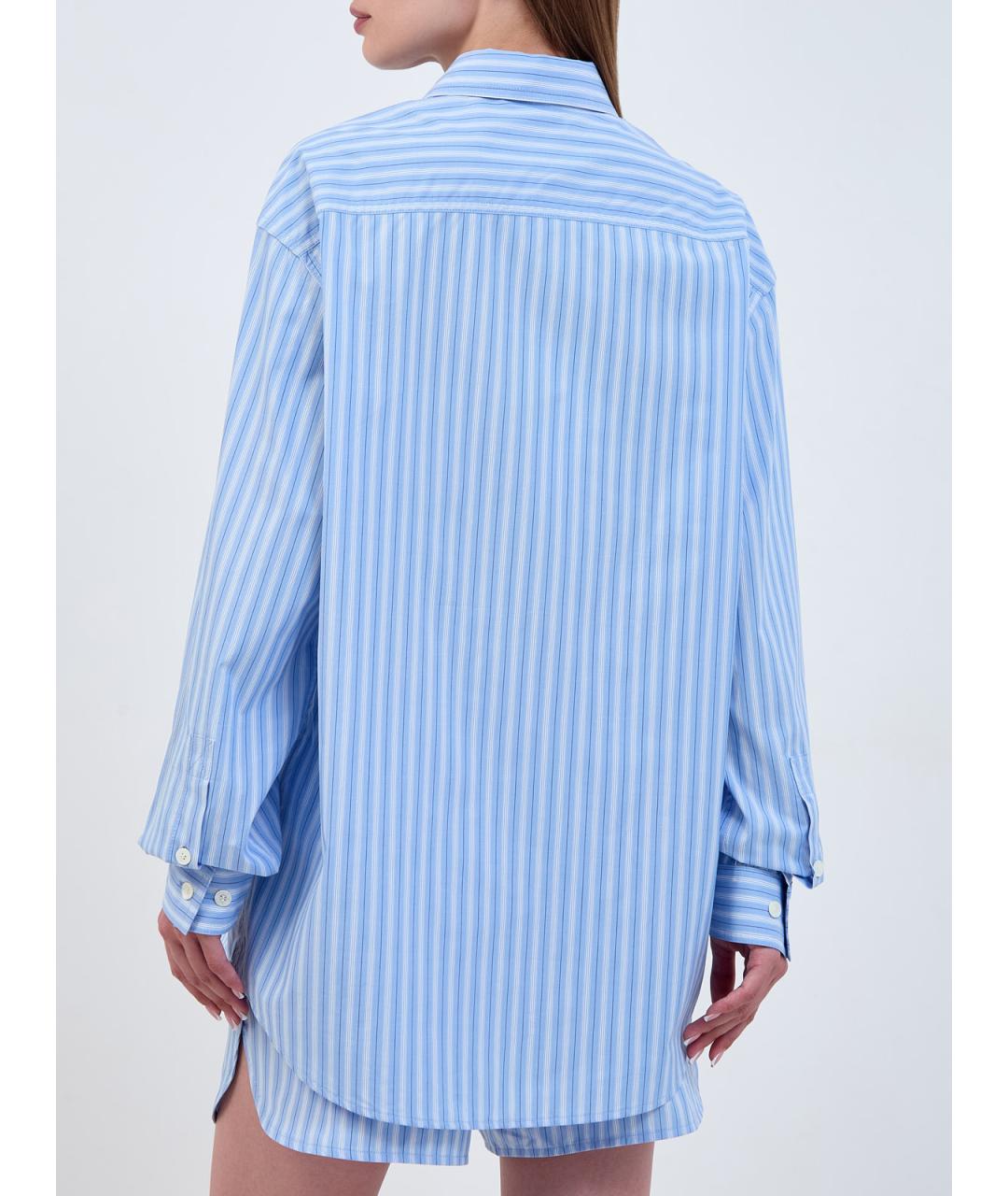 JACOB COHEN Голубая хлопковая рубашка, фото 4