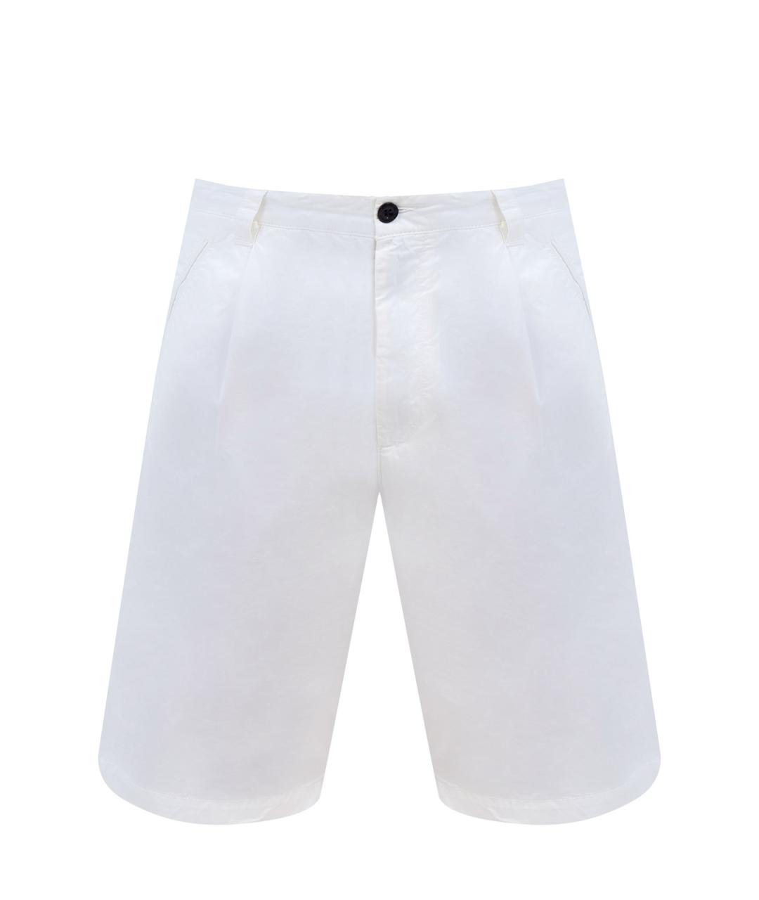 CP COMPANY Белые хлопковые шорты, фото 1