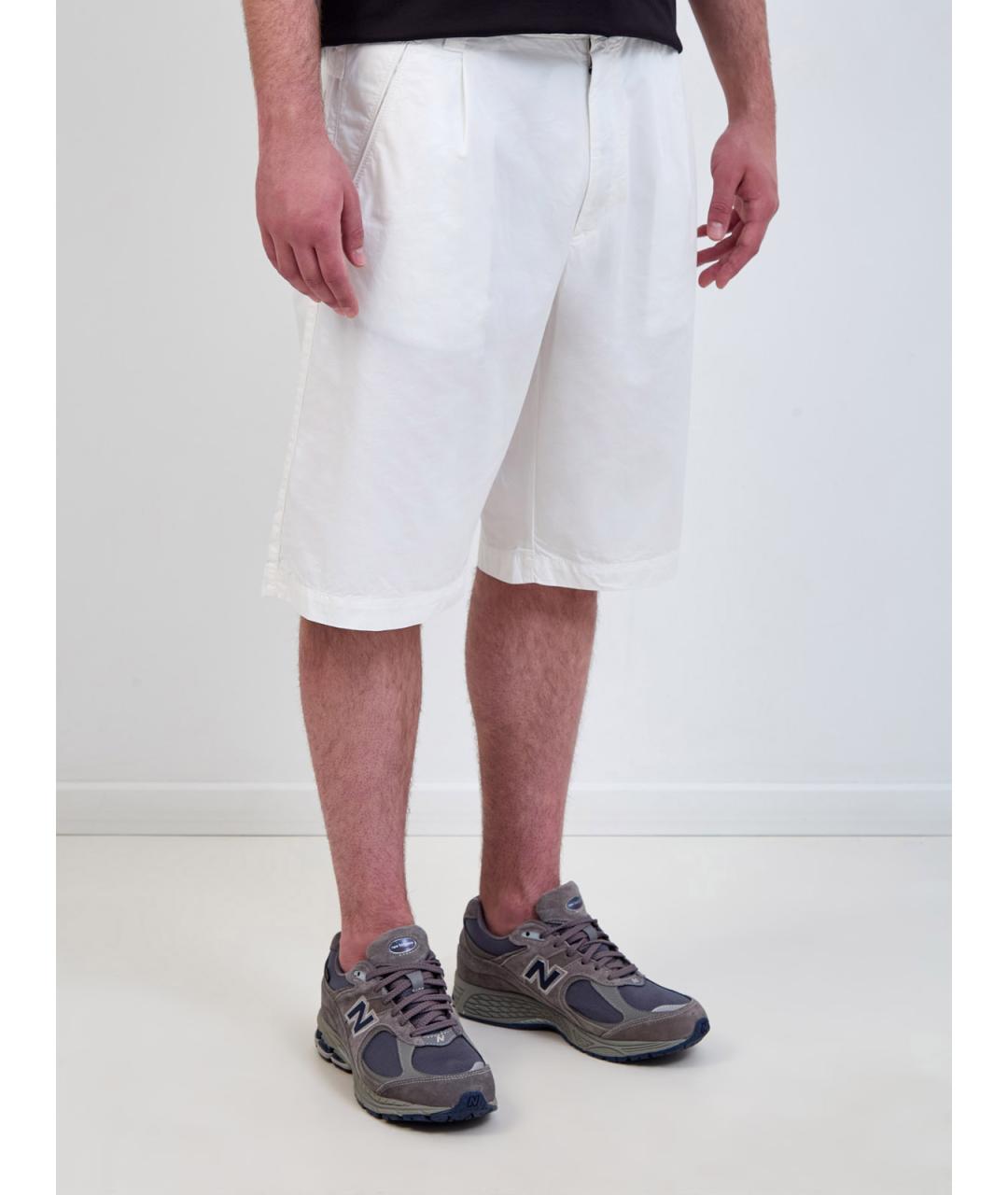 CP COMPANY Белые хлопковые шорты, фото 3