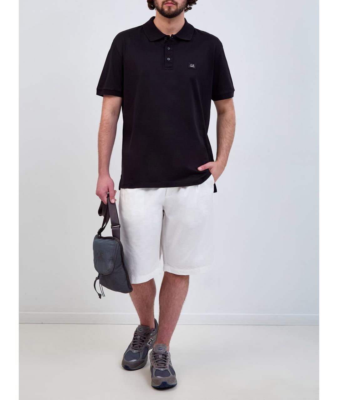 CP COMPANY Белые хлопковые шорты, фото 2