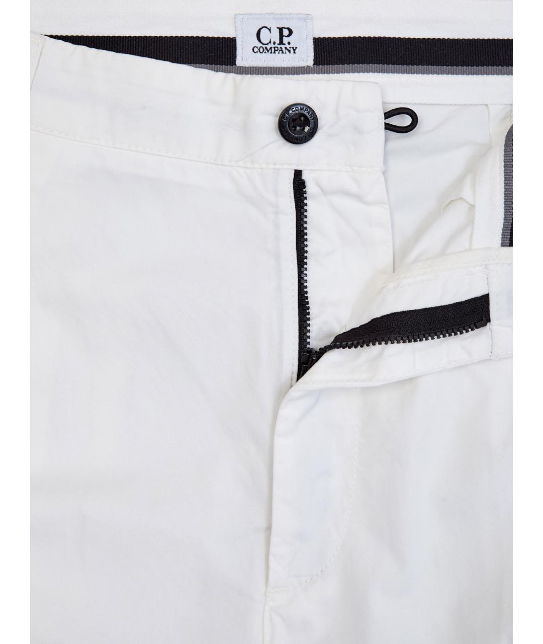 CP COMPANY Белые хлопковые шорты, фото 6