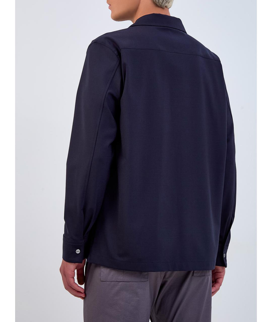 HERNO Синяя полиэстеровая куртка, фото 4