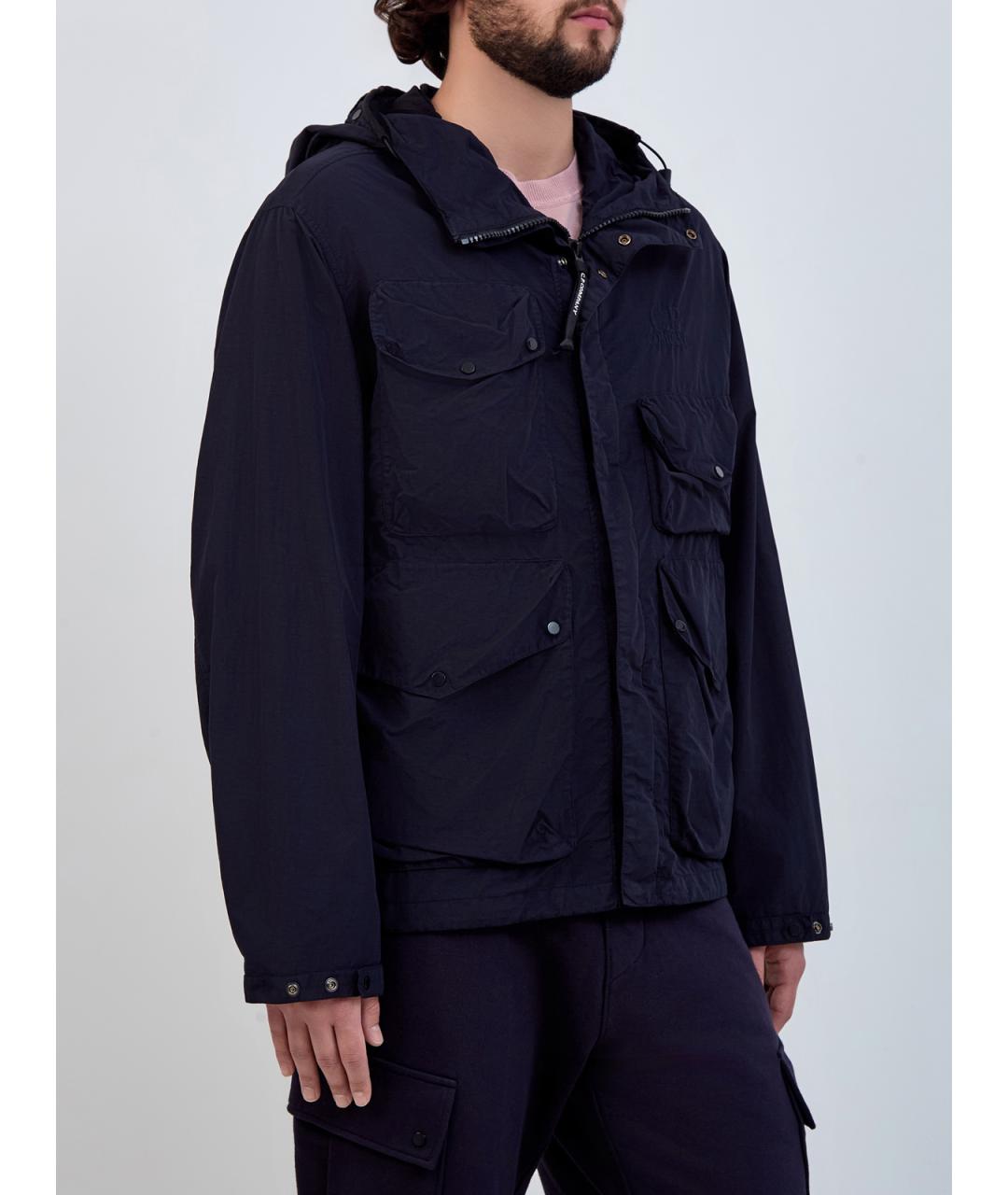CP COMPANY Темно-синяя полиамидовая куртка, фото 3