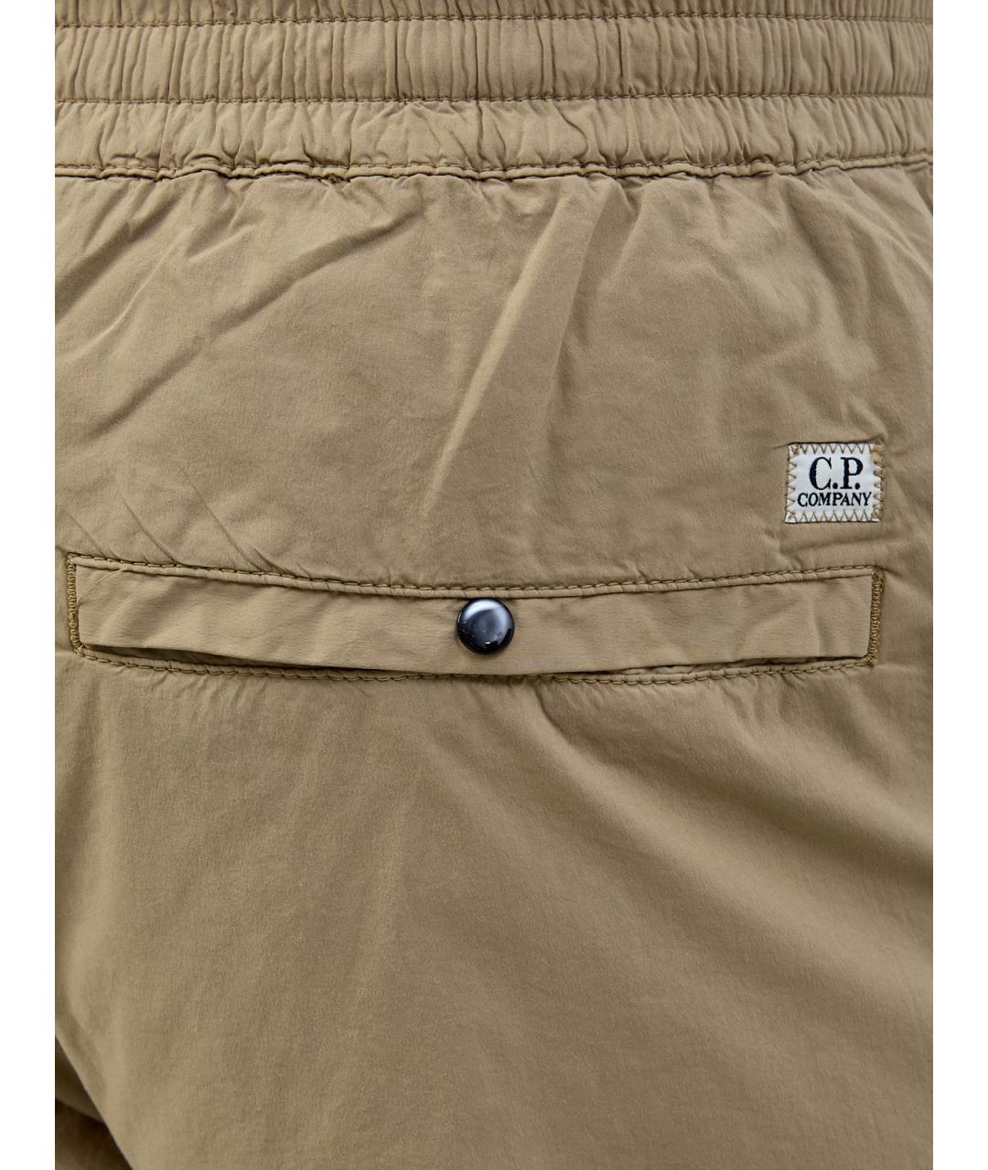 CP COMPANY Бежевые хлопковые повседневные брюки, фото 5