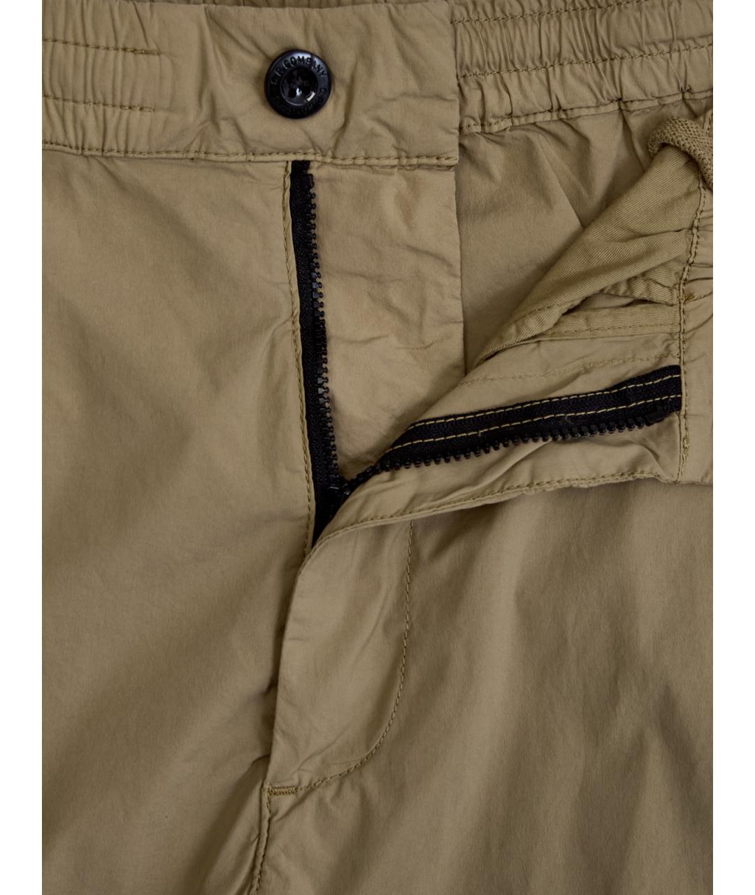 CP COMPANY Бежевые хлопковые повседневные брюки, фото 6