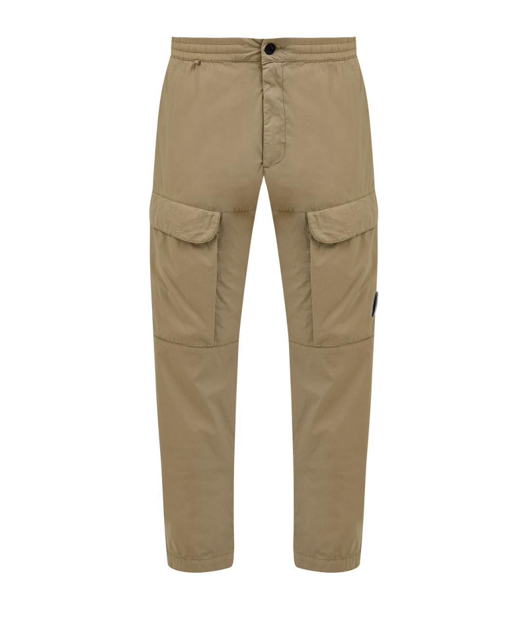 CP COMPANY Бежевые хлопковые повседневные брюки, фото 1