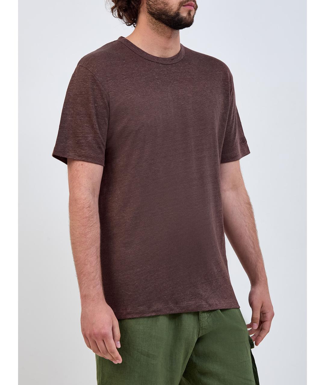 MC2 SAINT BARTH Коричневая футболка, фото 3