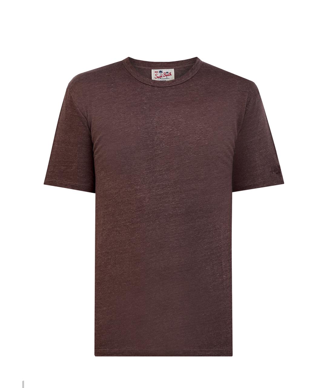 MC2 SAINT BARTH Коричневая футболка, фото 1