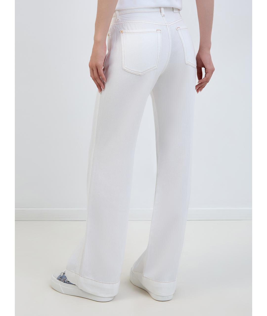 7 FOR ALL MANKIND Белые прямые джинсы, фото 4