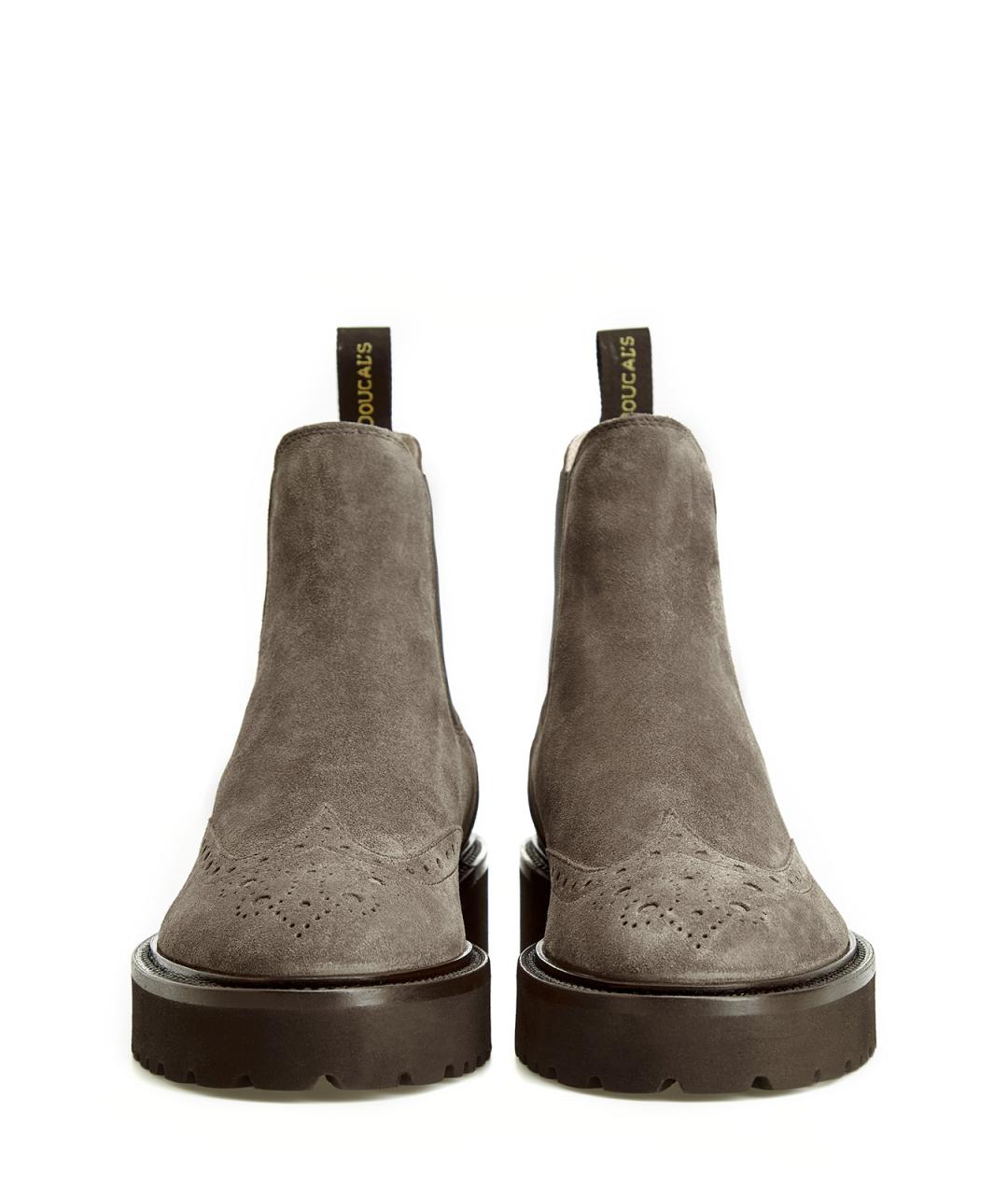 DOUCAL'S Серые замшевые полусапоги, фото 5