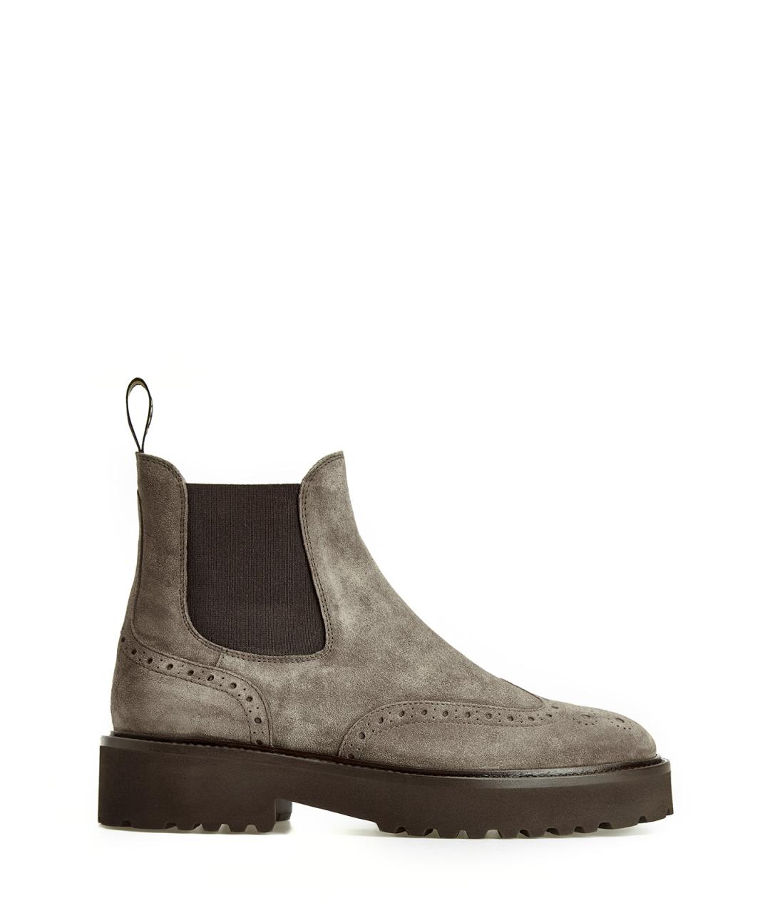 DOUCAL'S Серые замшевые полусапоги, фото 1