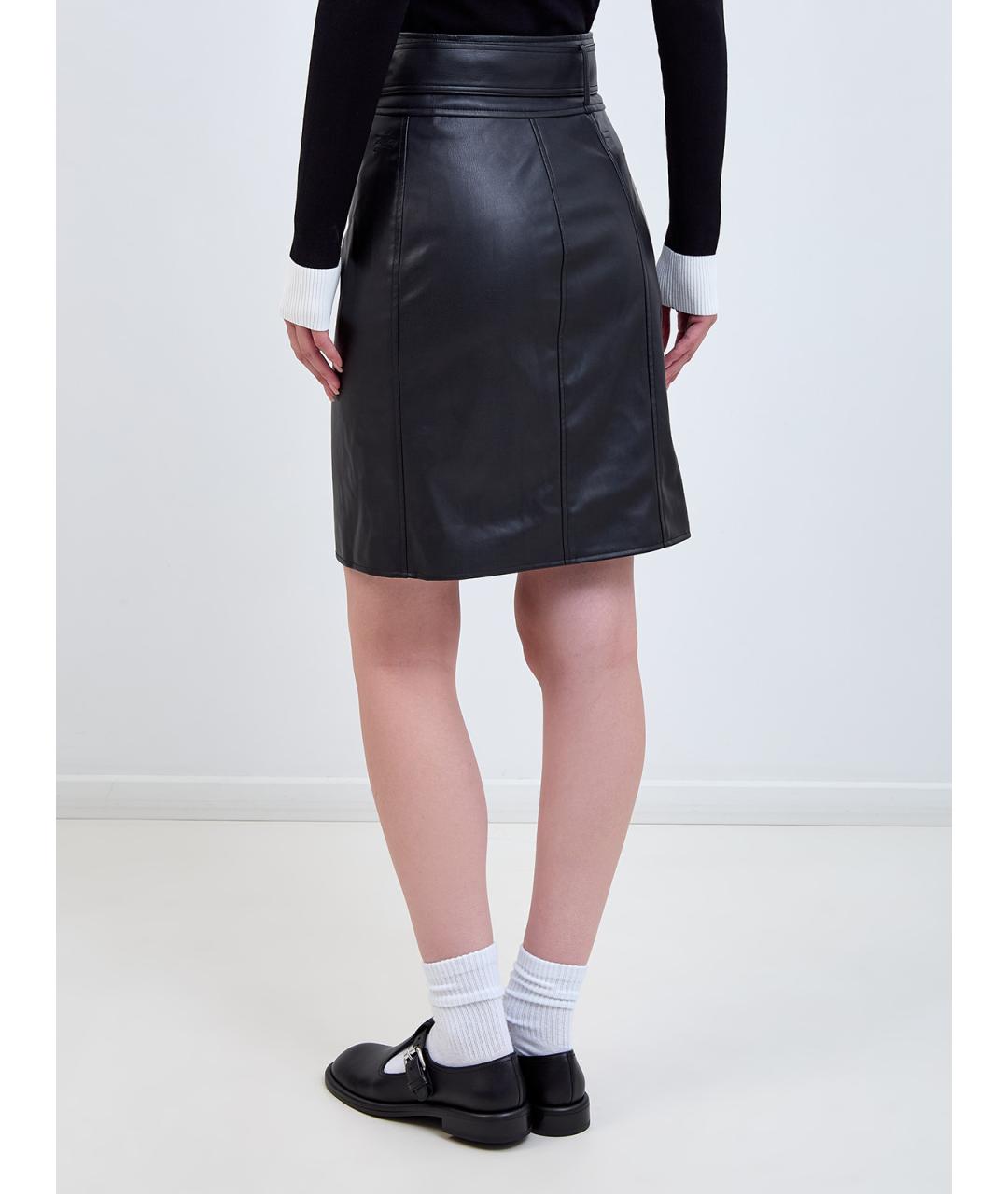 KARL LAGERFELD Черная юбка миди, фото 4