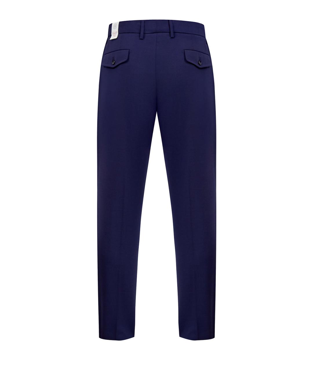 L.B.M. 1911 Синие шерстяные повседневные брюки, фото 2