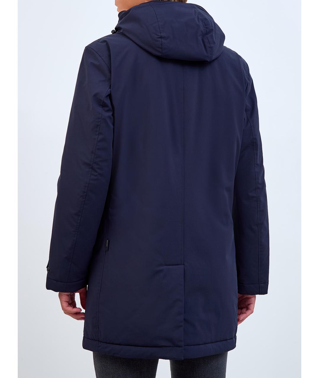 WOOLRICH Синий полиамидовый тренч / плащ, фото 5