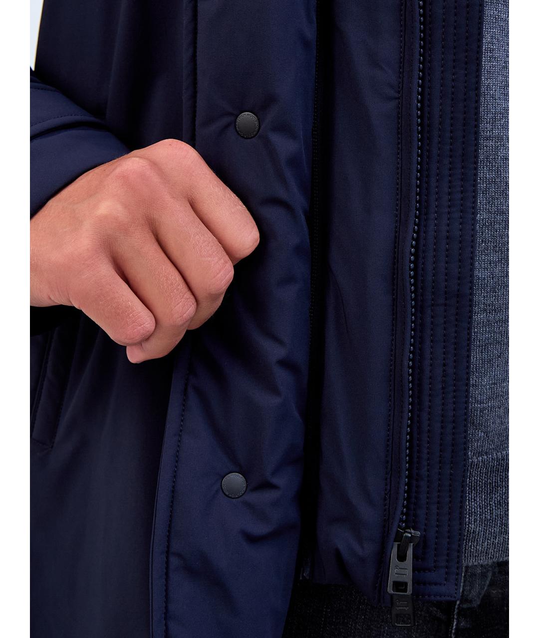 WOOLRICH Синий полиамидовый тренч / плащ, фото 6