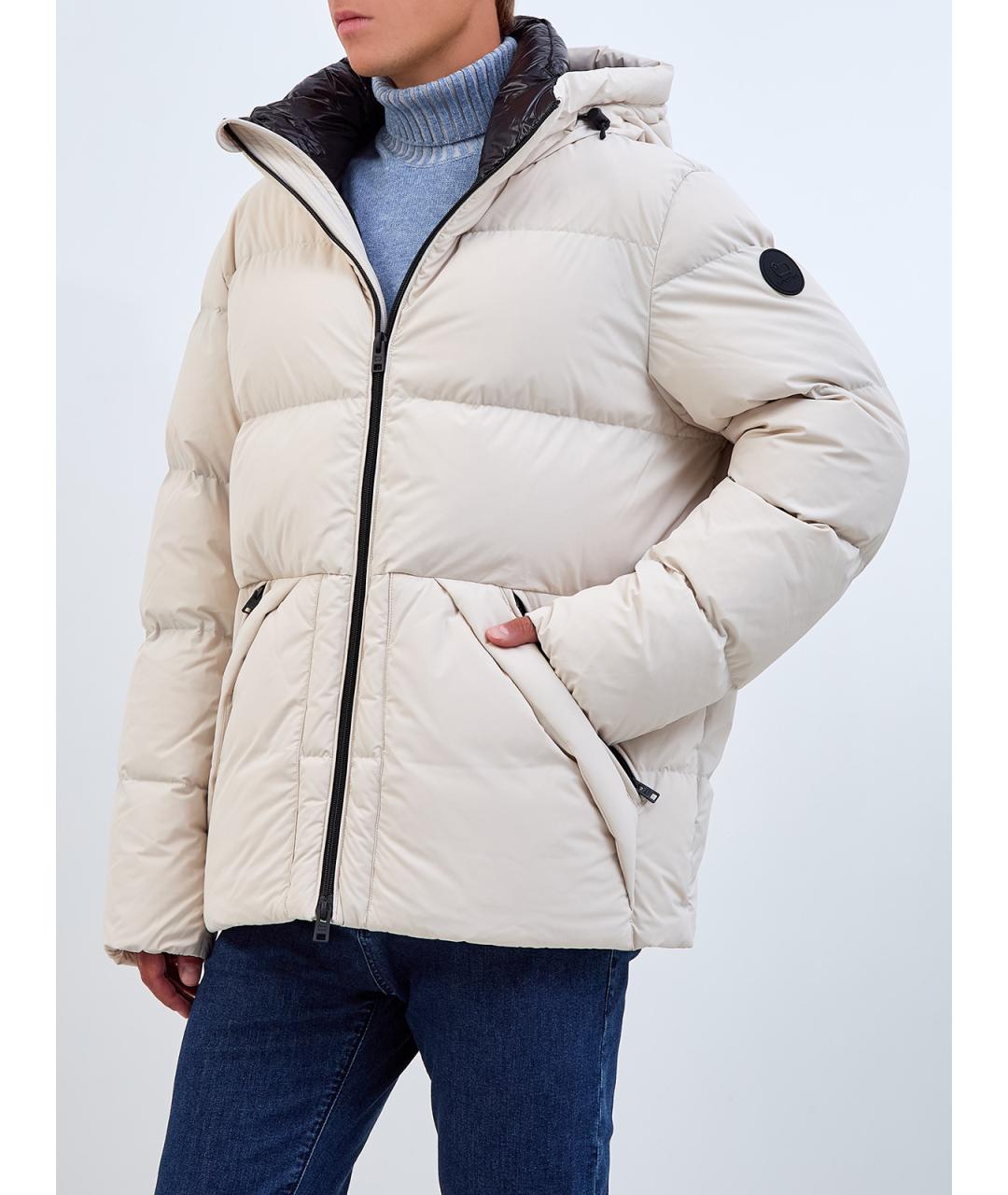 WOOLRICH Бежевый пуховик, фото 5