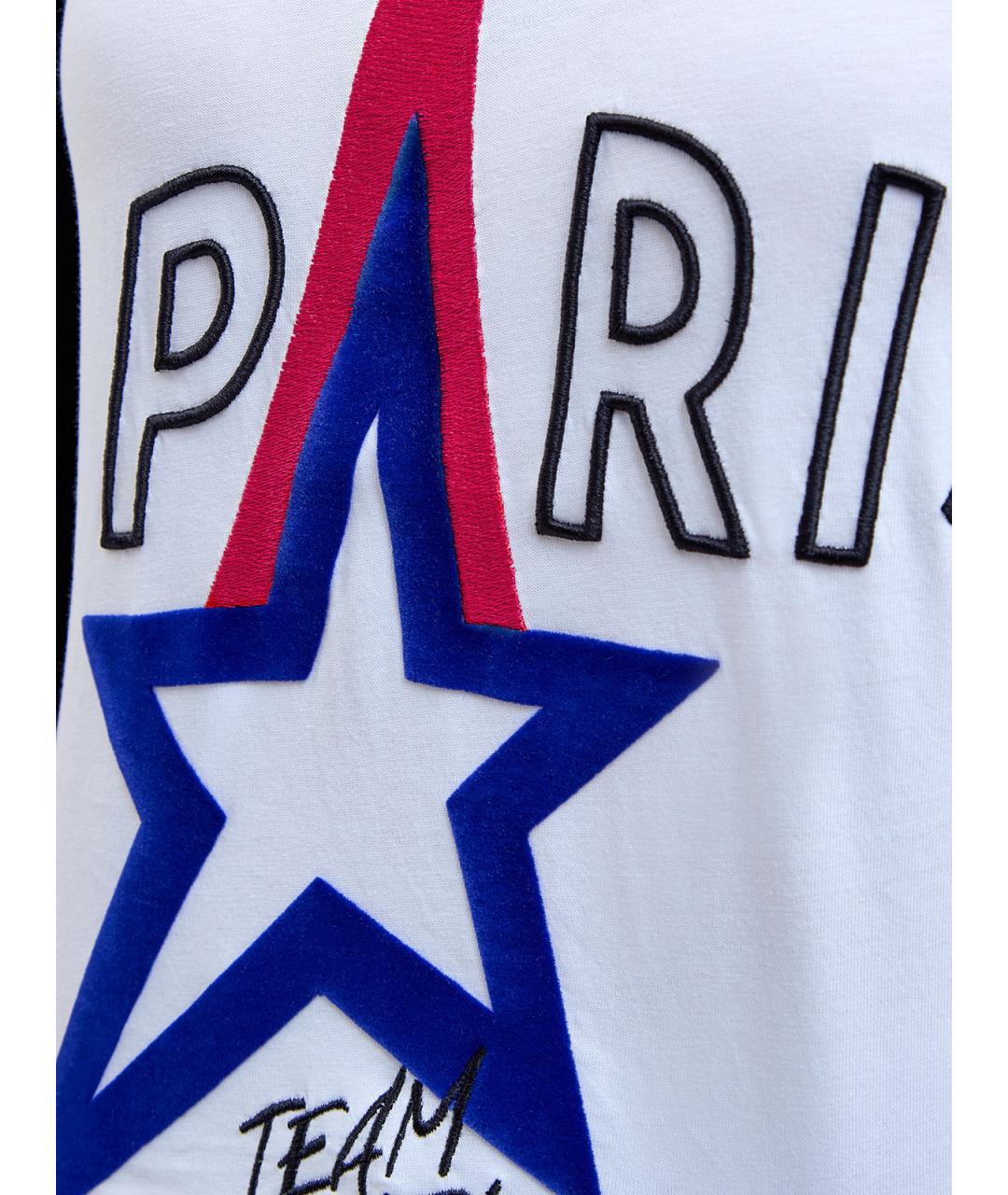 KARL LAGERFELD Белая хлопковая футболка, фото 5