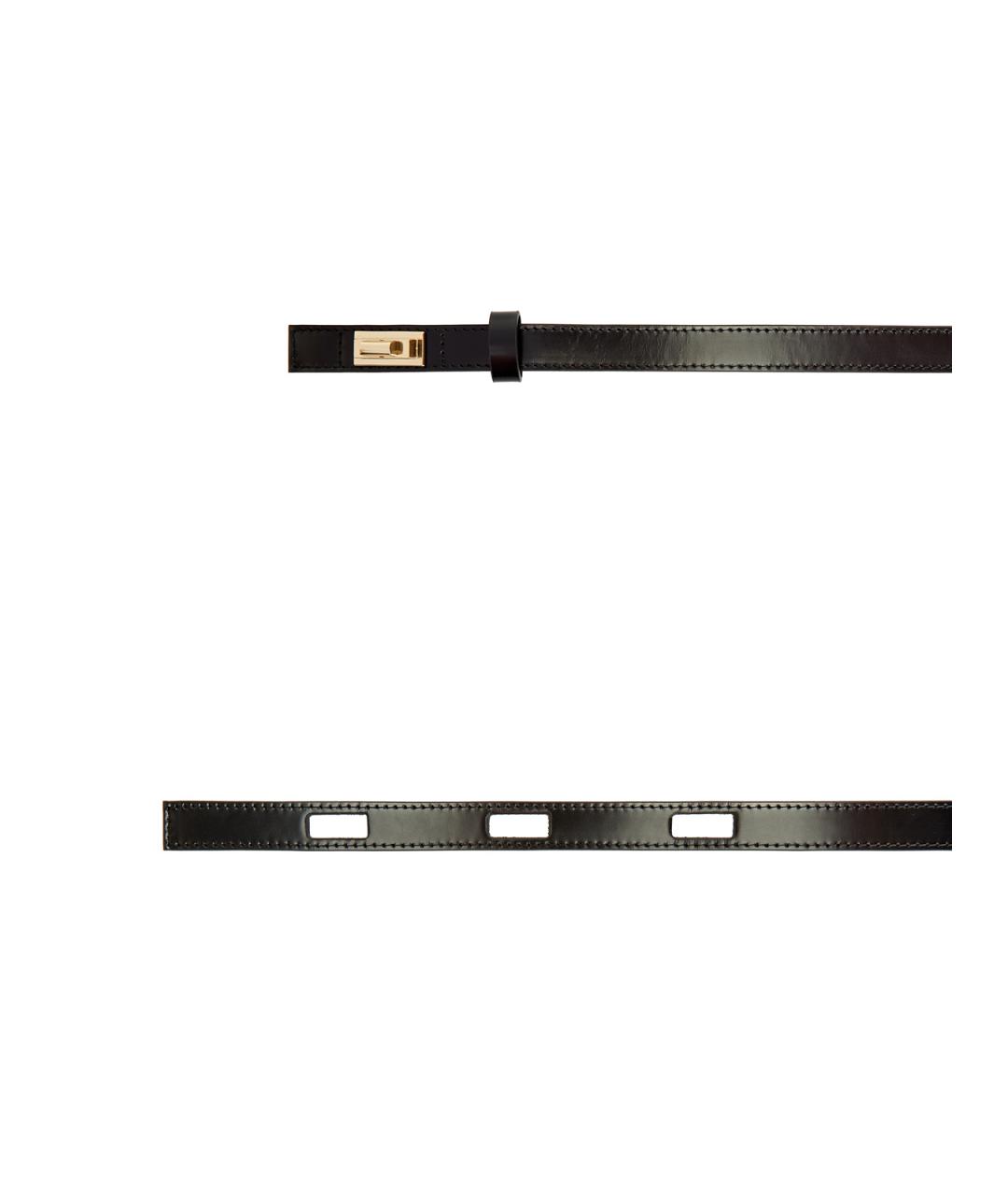 LORENA ANTONIAZZI Черный кожаный ремень, фото 3