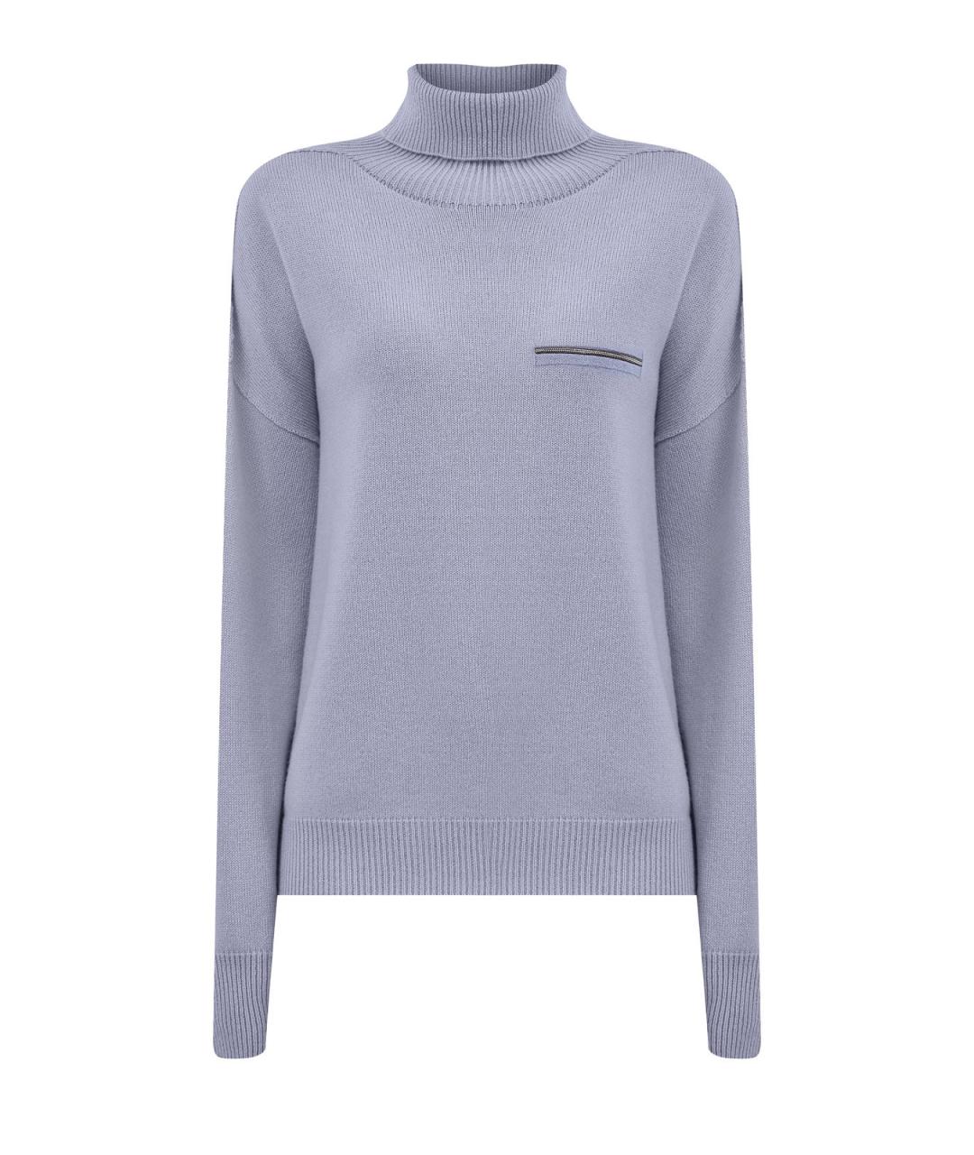 PESERICO Серая кашемировая водолазка, фото 1