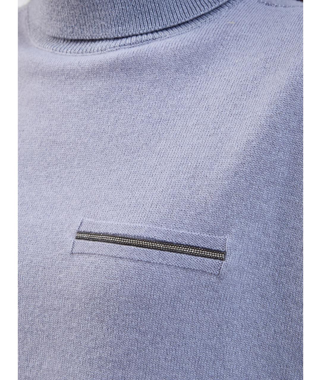 PESERICO Серая кашемировая водолазка, фото 5