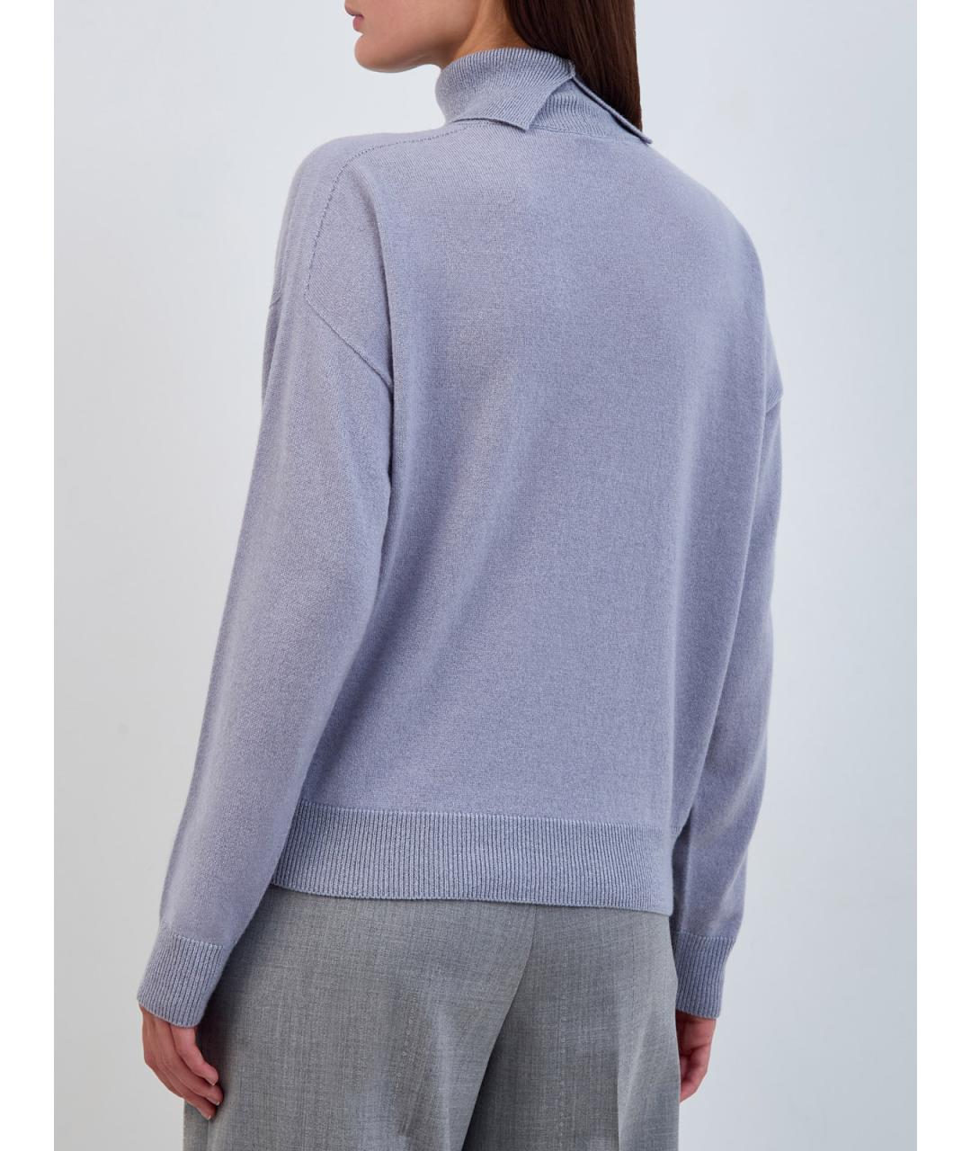 PESERICO Серая кашемировая водолазка, фото 4