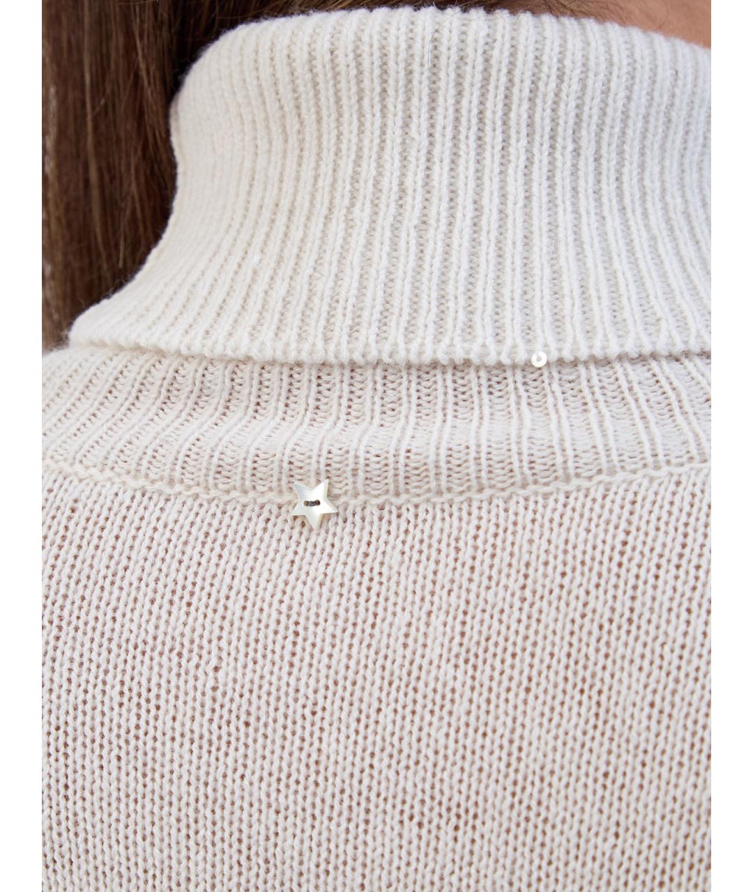 LORENA ANTONIAZZI Белый шерстяной джемпер / свитер, фото 5