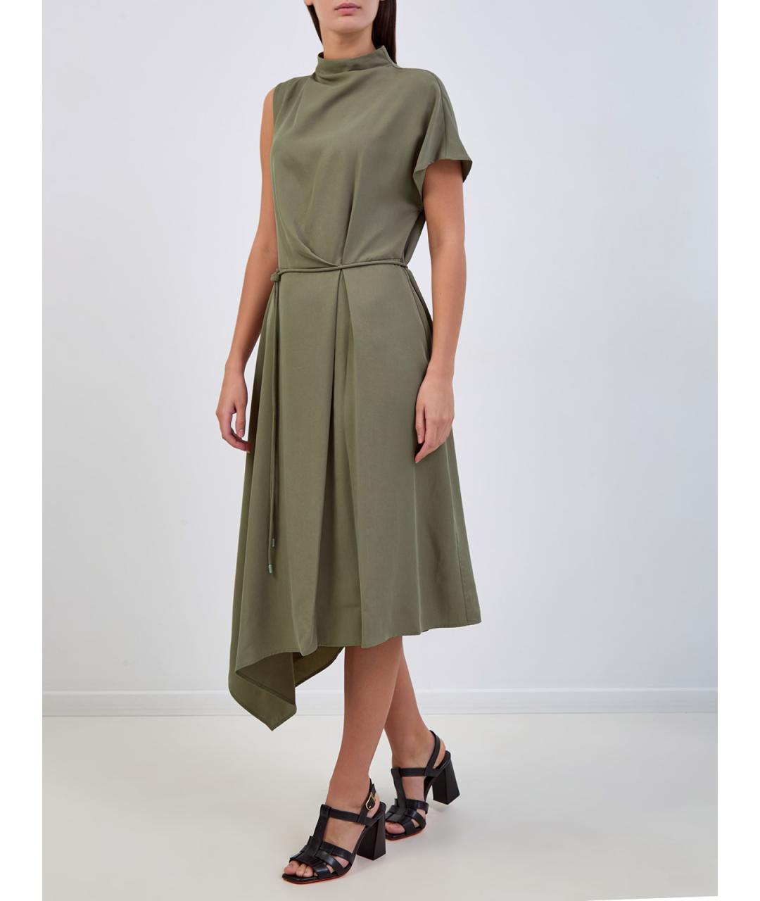 PESERICO Зеленые повседневное платье, фото 3