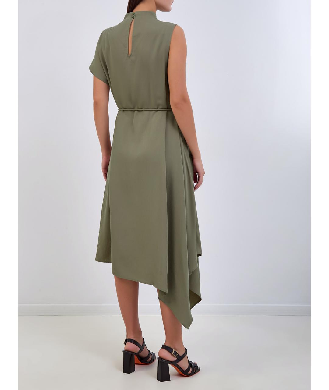 PESERICO Зеленые повседневное платье, фото 4
