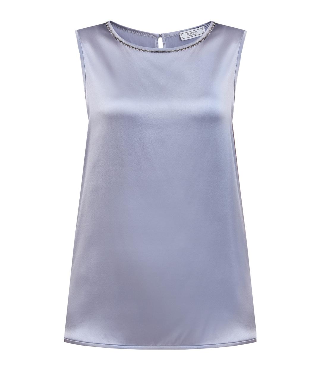 PESERICO Фиолетовая шелковая блузы, фото 1