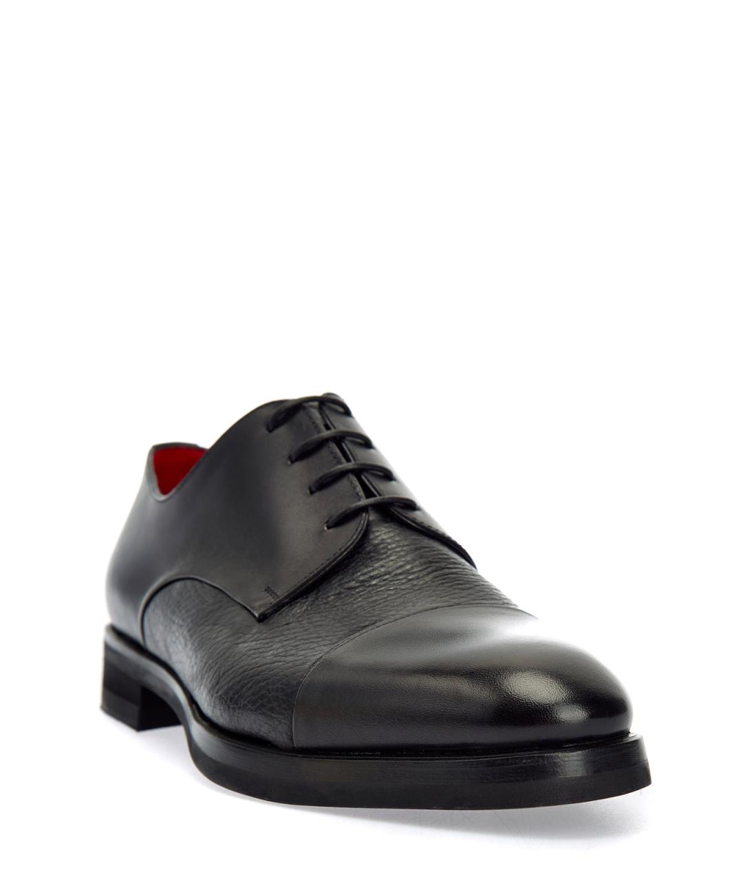 BARRETT Черные кожаные туфли, фото 3