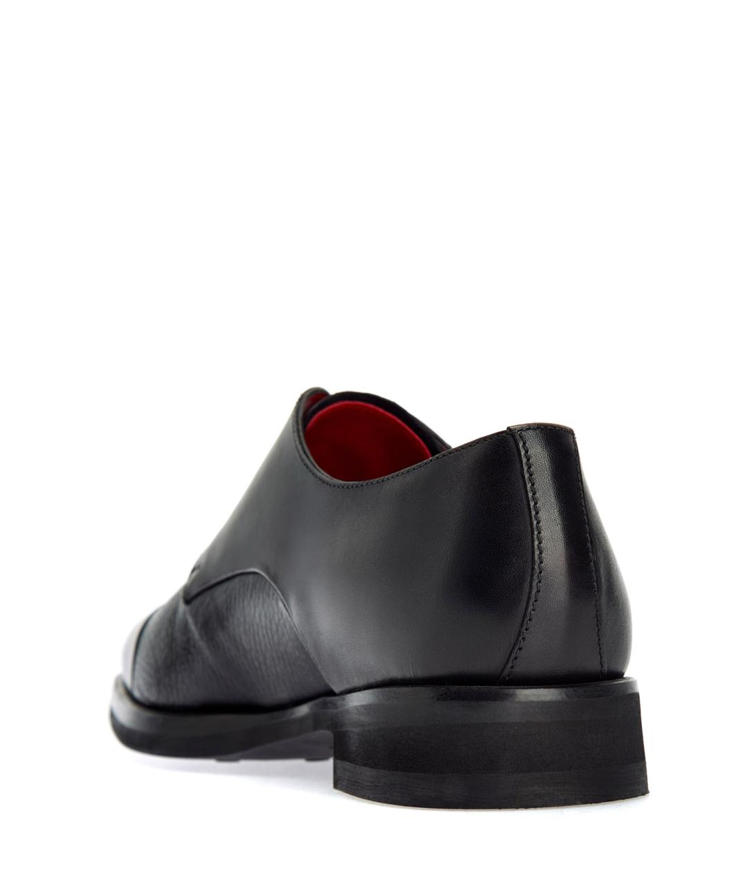 BARRETT Черные кожаные туфли, фото 4