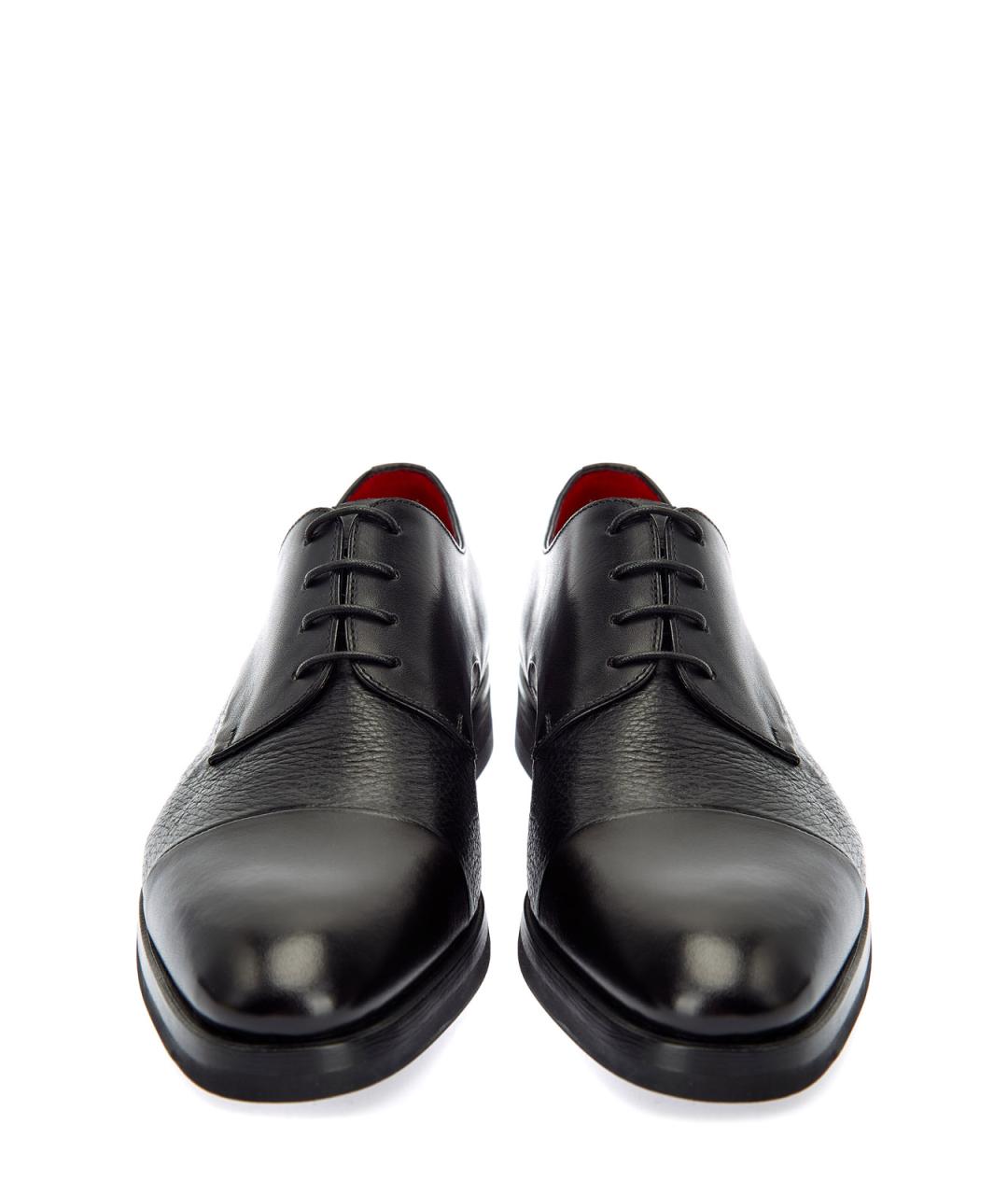BARRETT Черные кожаные туфли, фото 6
