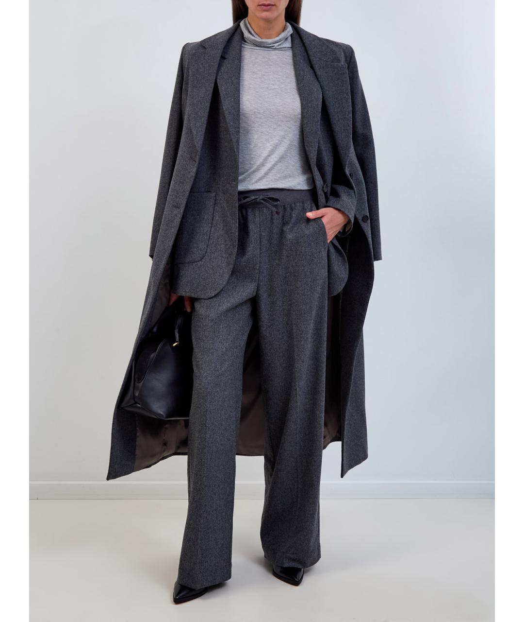 LORENA ANTONIAZZI Серая вискозная водолазка, фото 2