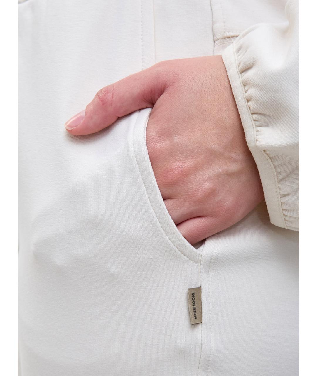 WOOLRICH Бежевые хлопковые прямые брюки, фото 5