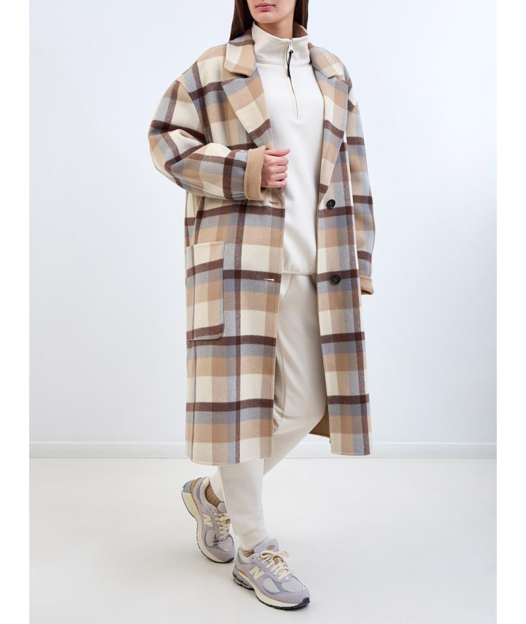 WOOLRICH Бежевые хлопковые прямые брюки, фото 2