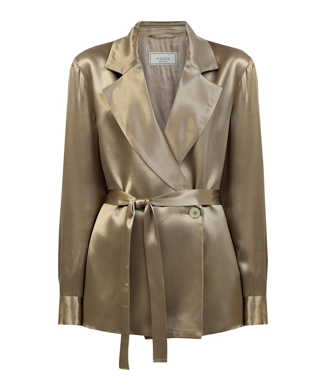 PESERICO Зеленый вискозный жакет/пиджак, фото 1