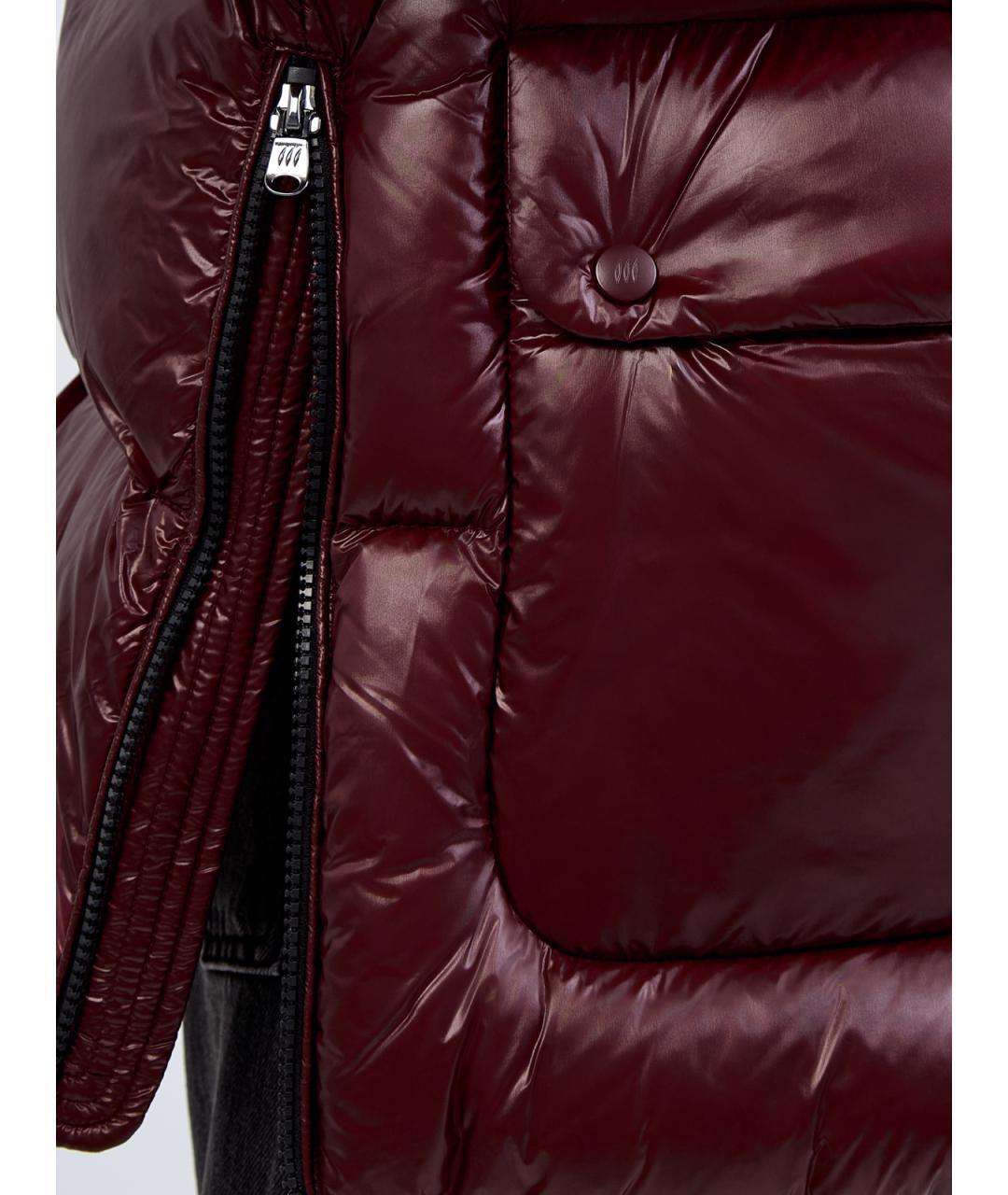 HETREGO Бордовый полиамидовый пуховик, фото 5
