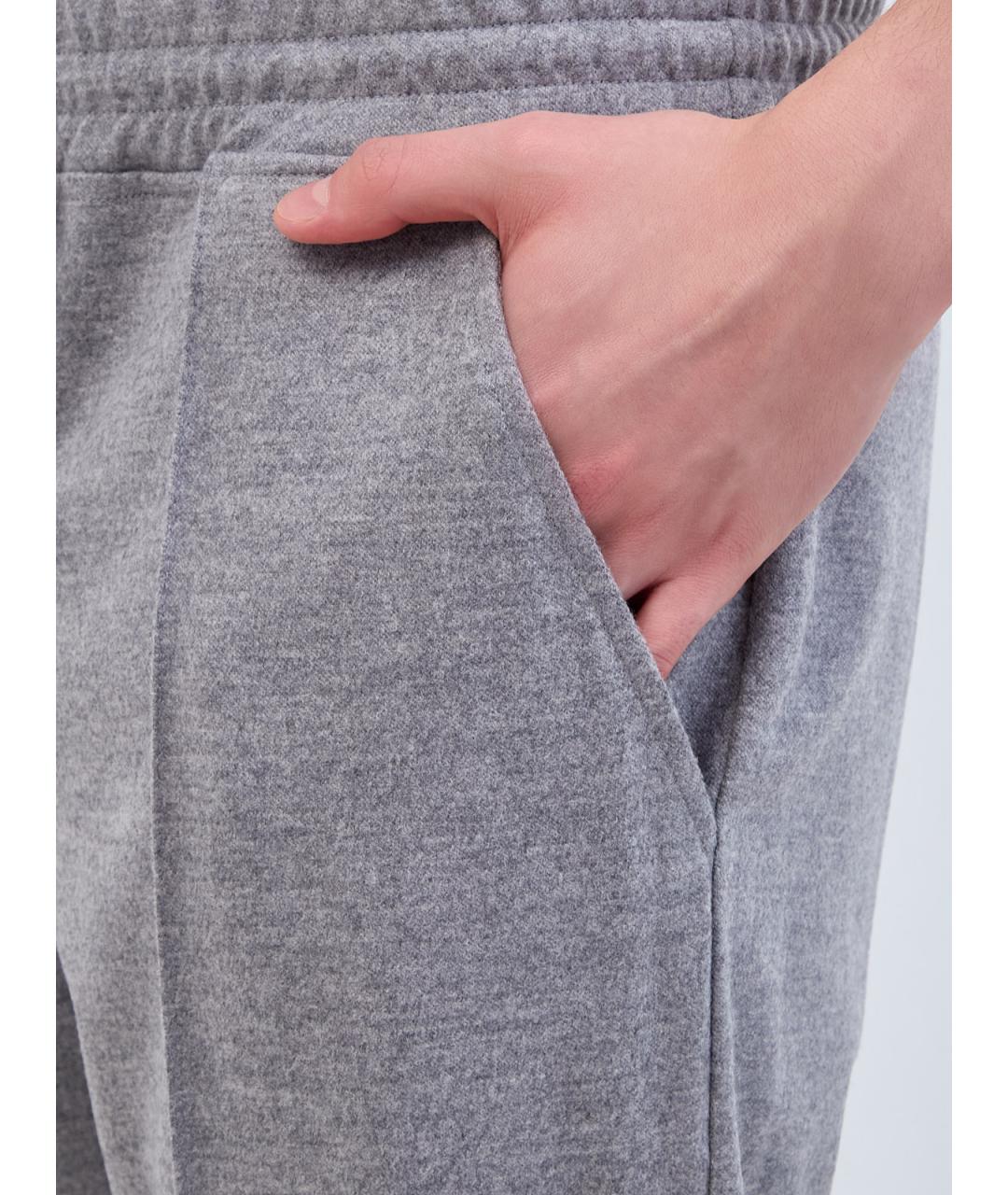 ELEVENTY Серые шерстяные повседневные брюки, фото 5