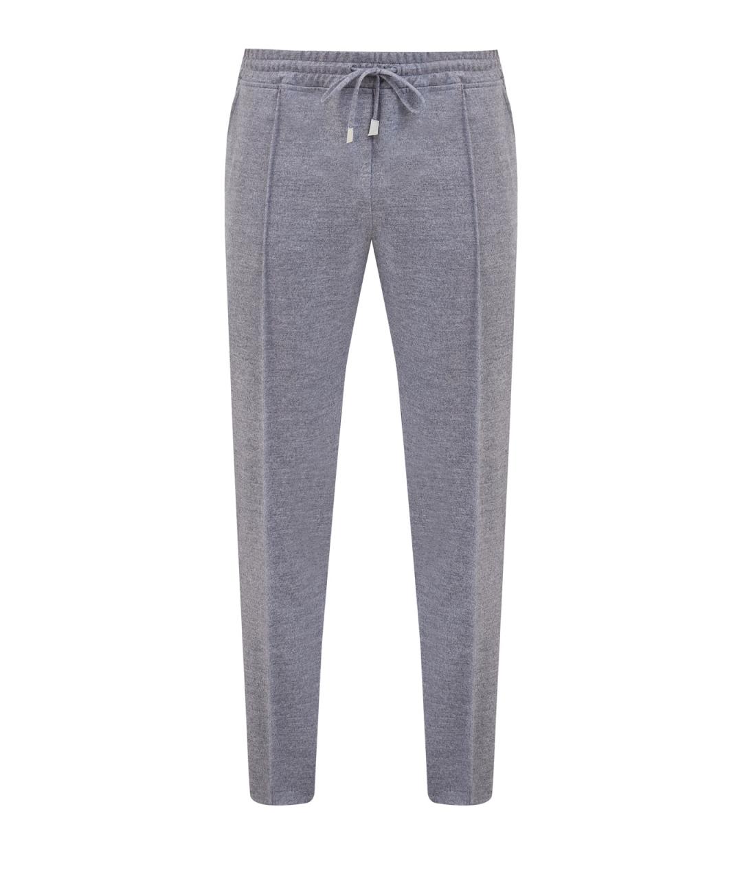 ELEVENTY Серые шерстяные повседневные брюки, фото 1