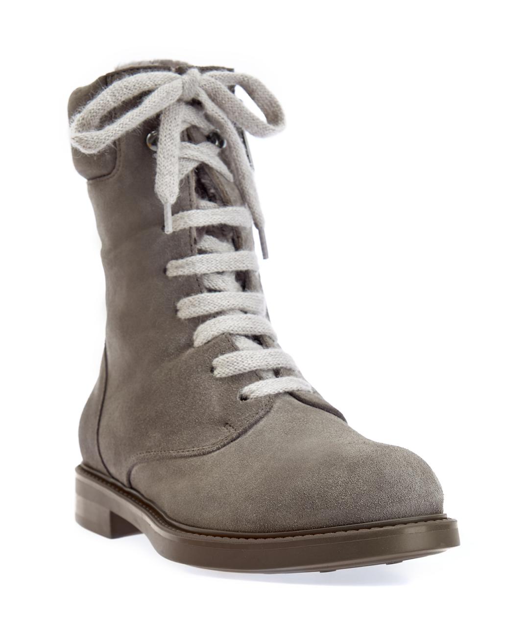 DOUCAL'S Серые замшевые ботинки, фото 3