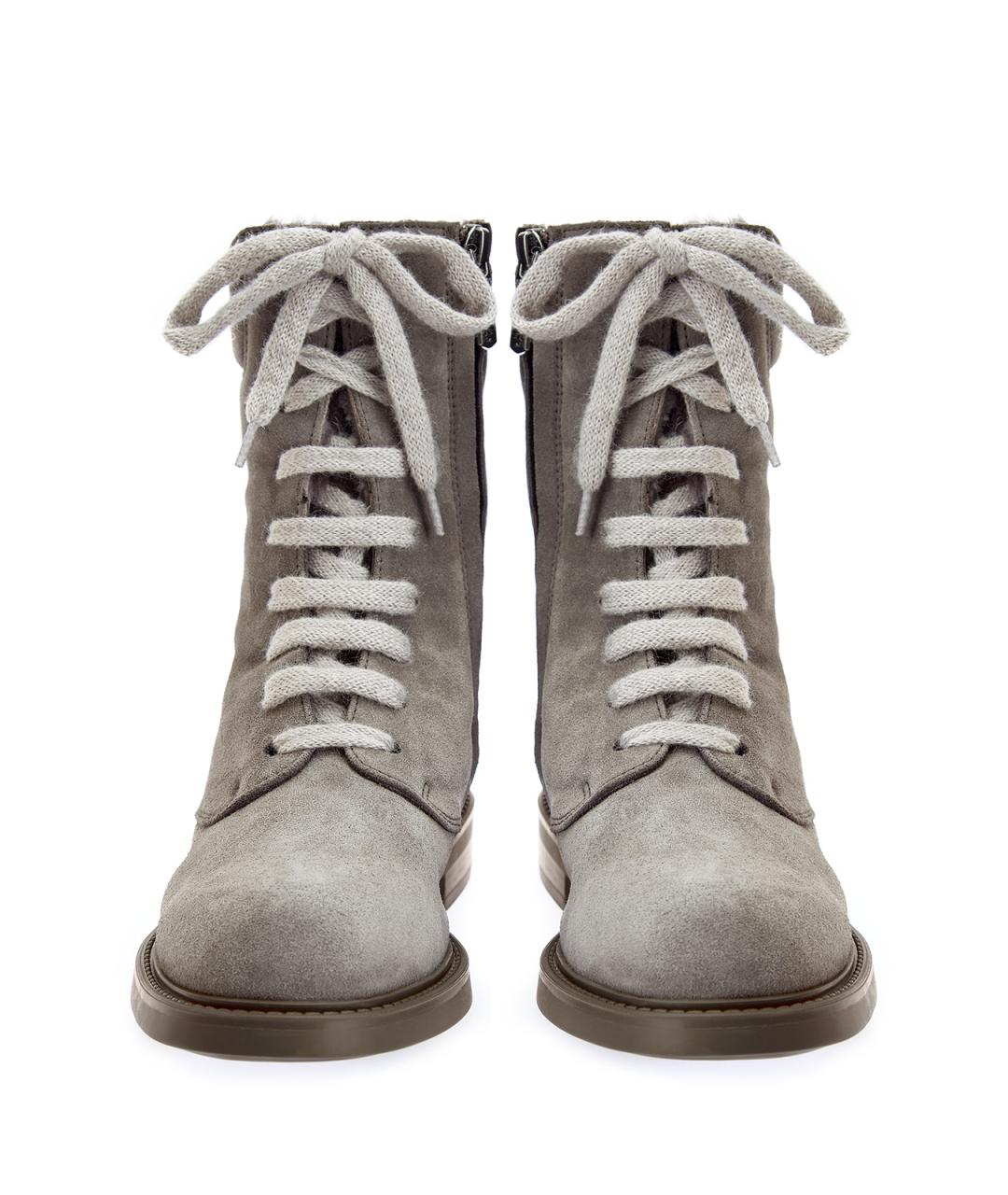 DOUCAL'S Серые замшевые ботинки, фото 6