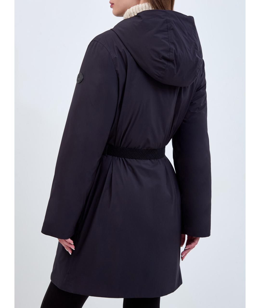 BURBERRY Черный полиамидовый пуховик, фото 4