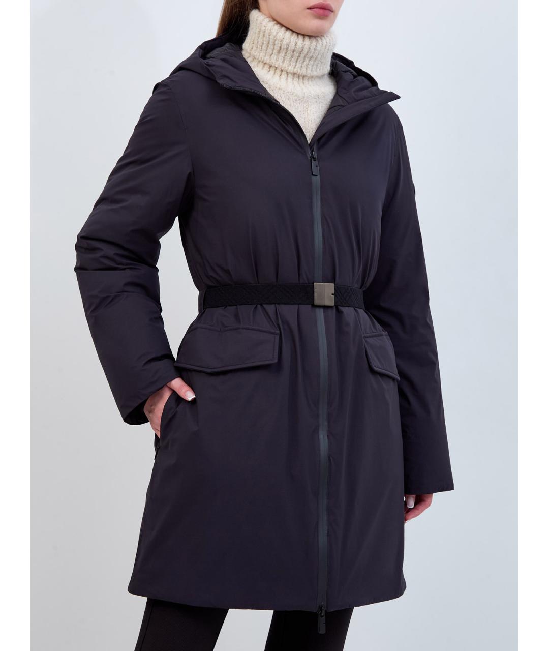 BURBERRY Черный полиамидовый пуховик, фото 3